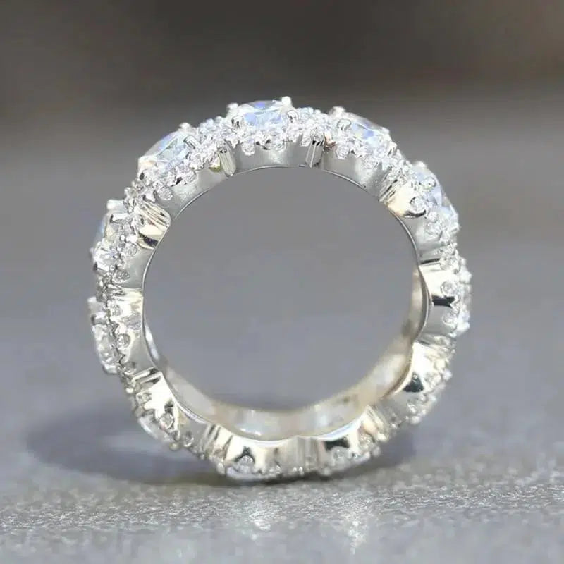 Luxury Fashion Full Rings for Women Bridal Wedding Ring