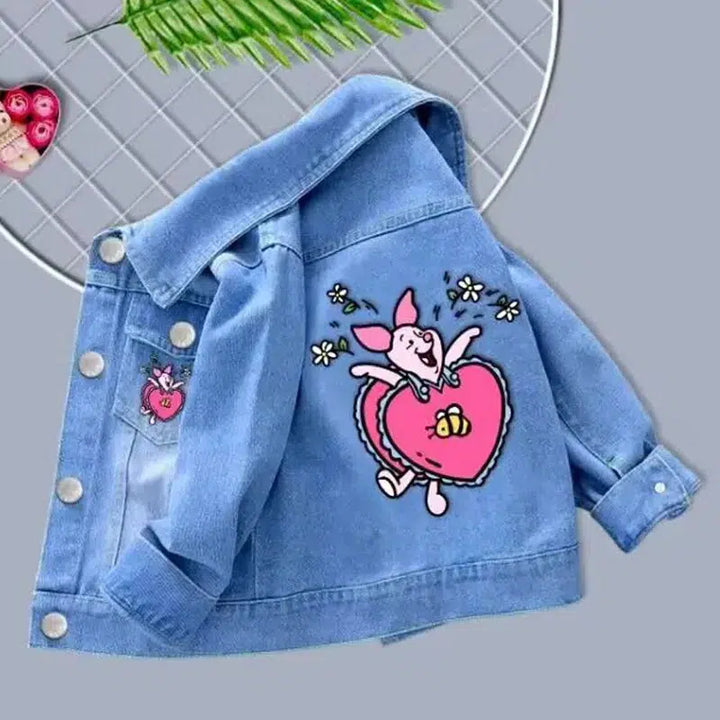 Cotton Baby Girls Denim Jacket-kids clothing-Bennys Beauty World