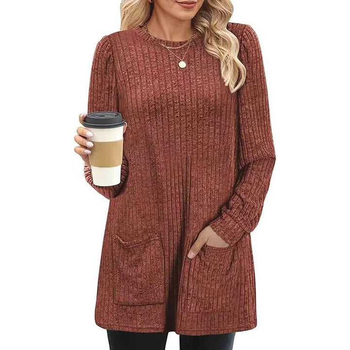 Women’s Mid-Length Knit Sweater Dress