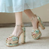 Women's l Rhinestone Sunflower Open Toe Sandals