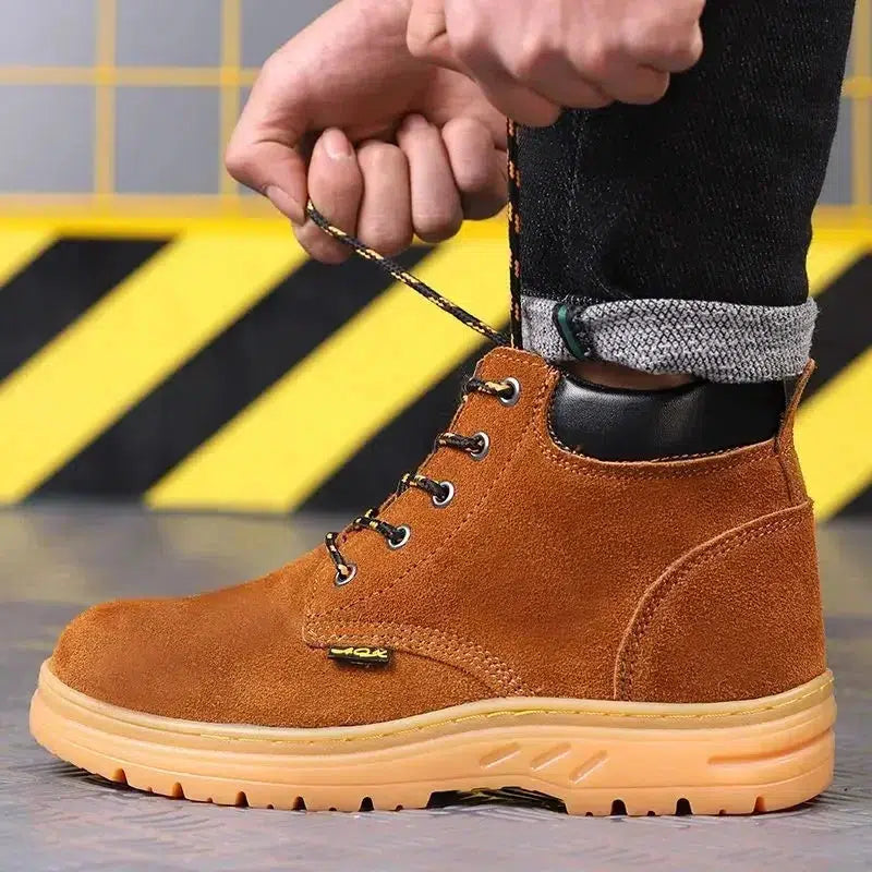 Men's Boots Ankle Steel Toe Shoes