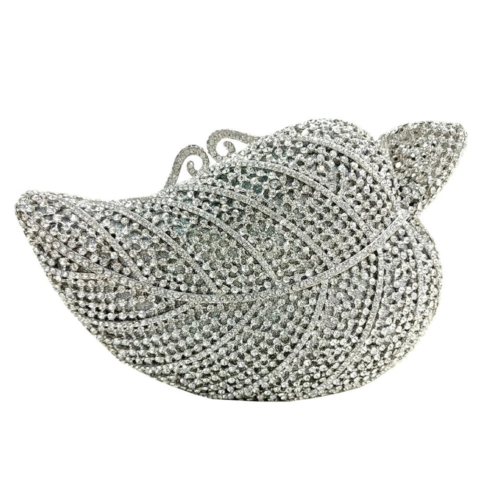 Crystal Diamond Evening Clutch Bag