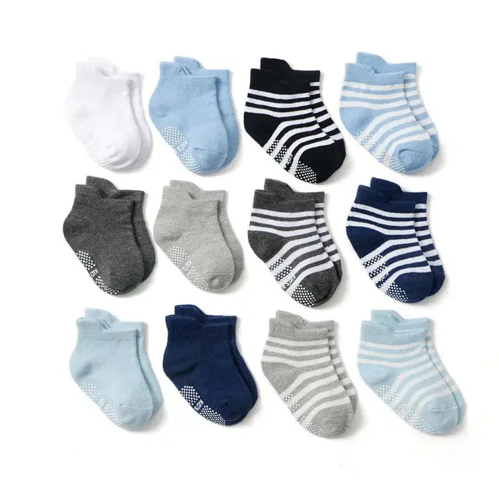 12 Pairs/Lot Cotton Baby's Socks-Bennys Beauty World