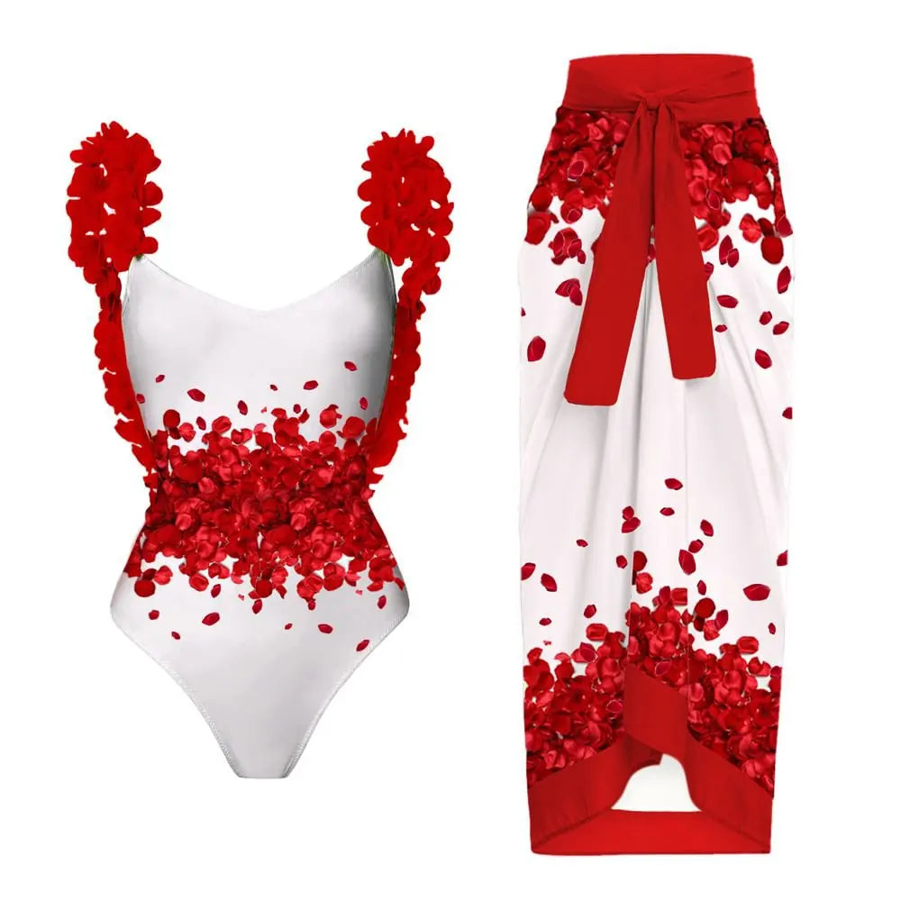 Push Up Women Bikini Set Floral Printed Ruffle Bikinis Strappy Swimwear-swimsuit-Bennys Beauty World
