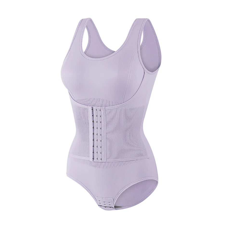 Bodysuit Shapewear With Zipper Belt For Women