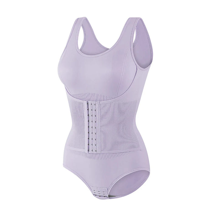 Bodysuit Shapewear With Zipper Belt For Women