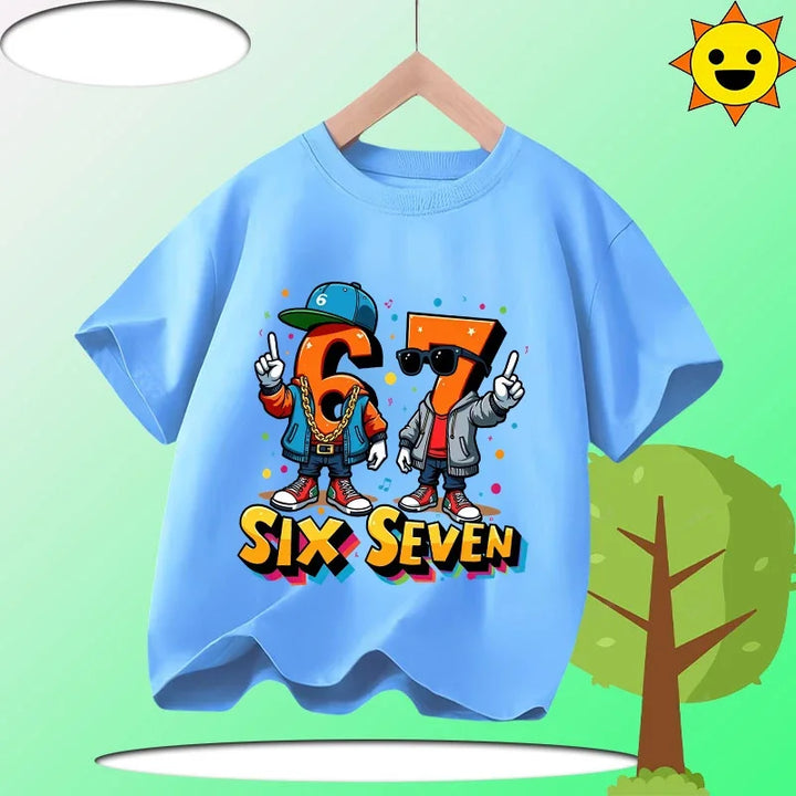 Kids Funny Printed Cotton T-Shirt