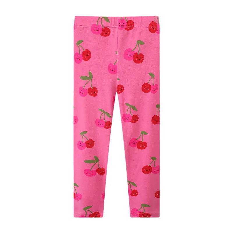 Girls Leggings Pants Print Full Length  Skinny Pencil Pants