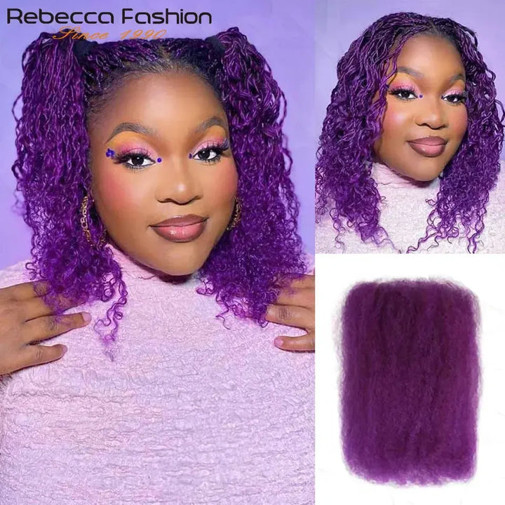 Brazilian Afro kinky Bulk Human Hair For Braiding Remy Hair-Hair Accessories-Bennys Beauty World