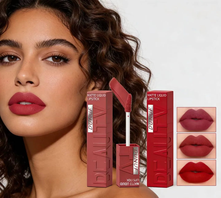 DUNUF Matte Velvet Lipstick – Long-Lasting, Waterproof &amp; Non-Transfer