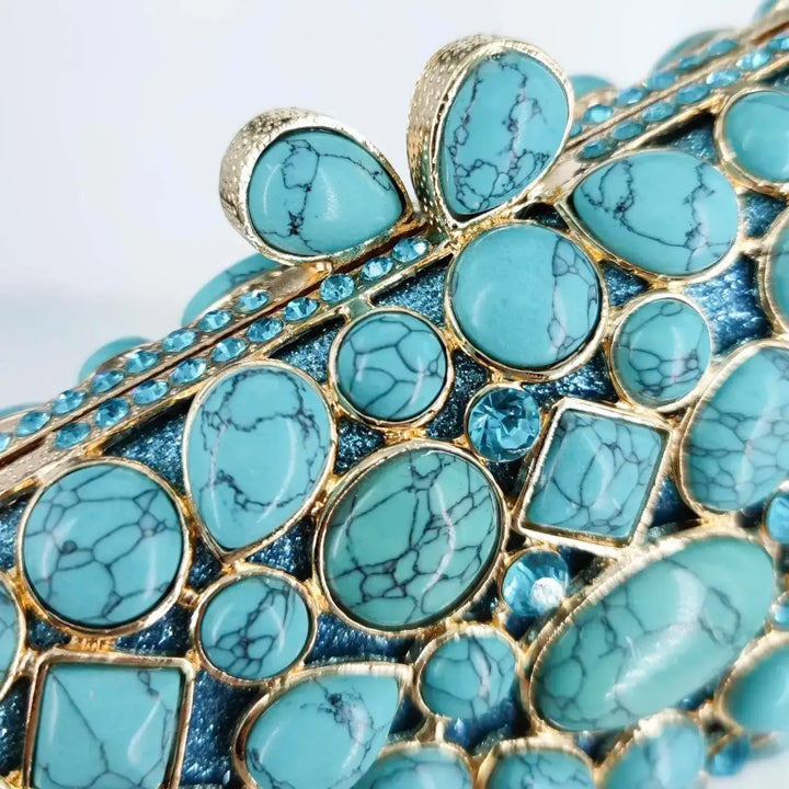 Crystal Minaudière Evening Clutch Bag – Women&