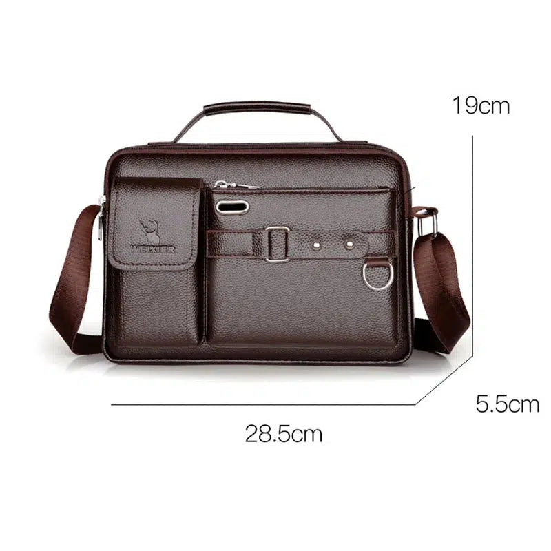 Men PU Leather Shoulder Fashion Business Crossbody Bags-bag-Bennys Beauty World