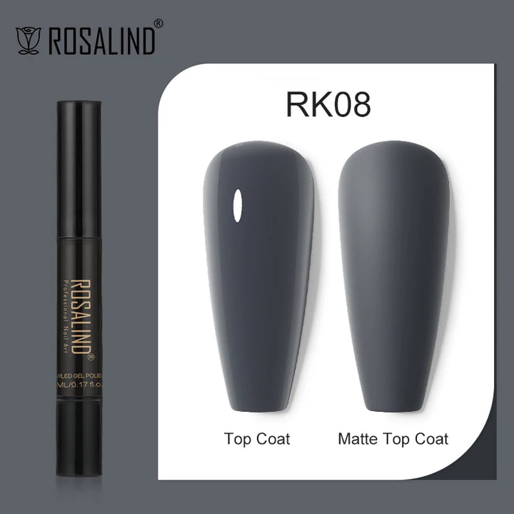 ROSALIND Nail Gel Pen Nail Gel Polish Soak Off UV LED Top Coat