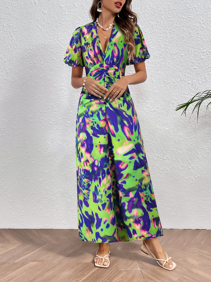 Elegent Deep V Neck Long Dresses For Women-Dresses-Bennys Beauty World