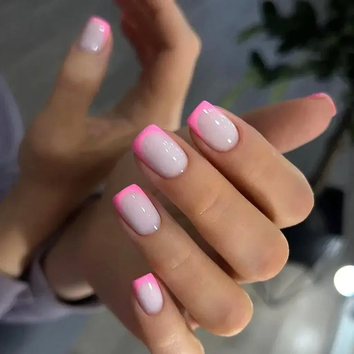 Short Square Press-On Nails – 24 Pcs Acrylic False Nail Tips | Bennys Beauty World-Nails-Bennys Beauty World