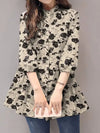 Women Floral Printed Blouse Summer Fashion Tops-blouse-Bennys Beauty World