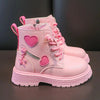 Girls Casual Non-slip Ankle Boots with Heart Decoration-Shoes-Bennys Beauty World