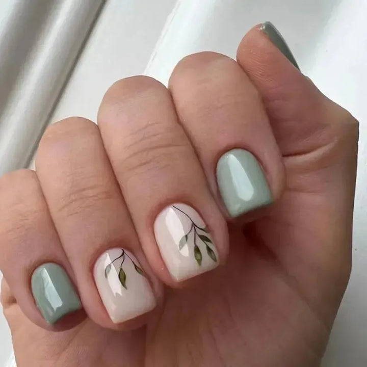 Short Square Press-On Nails – 24 Pcs Acrylic False Nail Tips | Bennys Beauty World-Nails-Bennys Beauty World