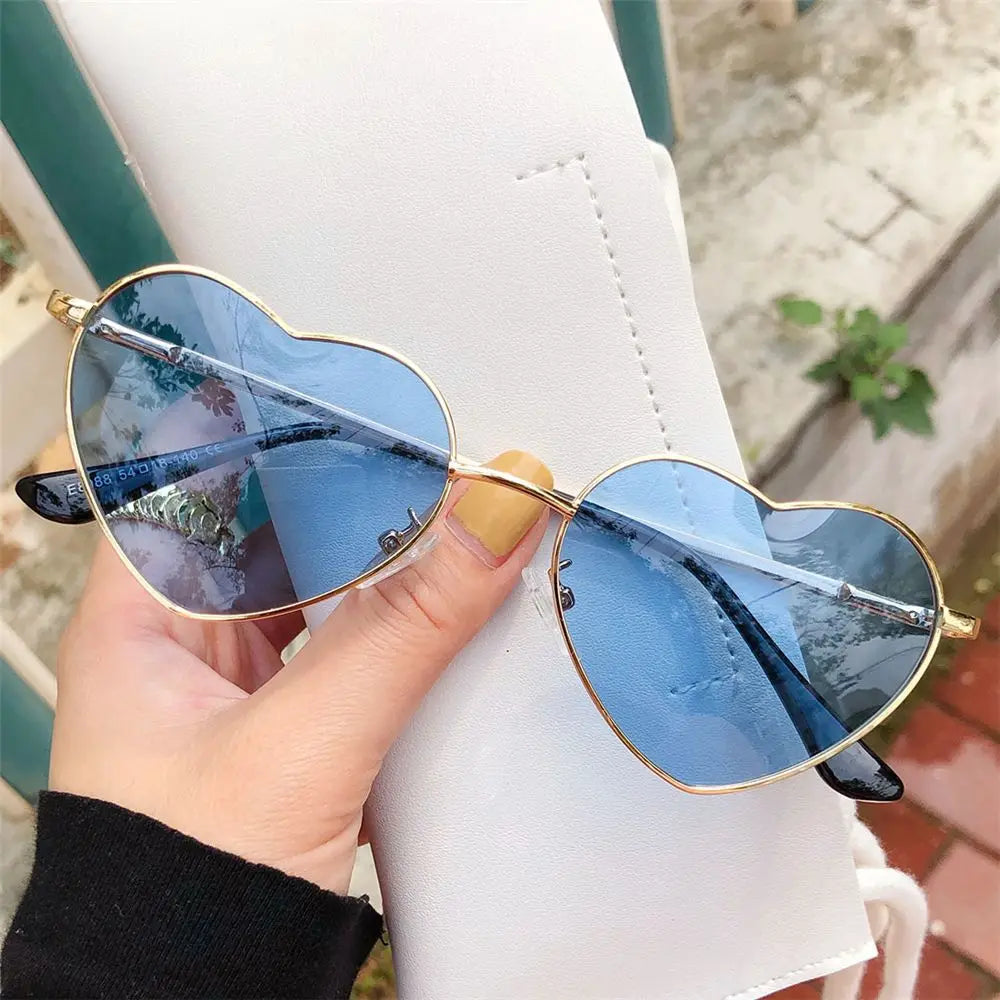 Heart-Shaped Sunglasses for Women | Polarized UV400 Metal Frame