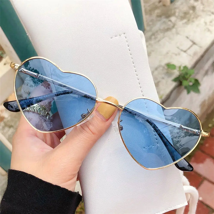 Heart-Shaped Sunglasses for Women | Polarized UV400 Metal Frame