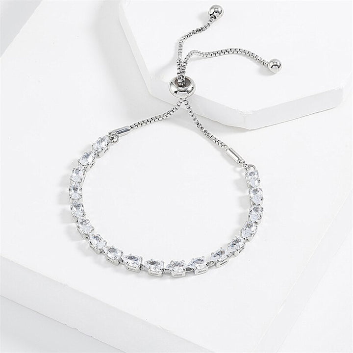 Water Drop Zirconia Crystal Bracelets-bracelet-Bennys Beauty World