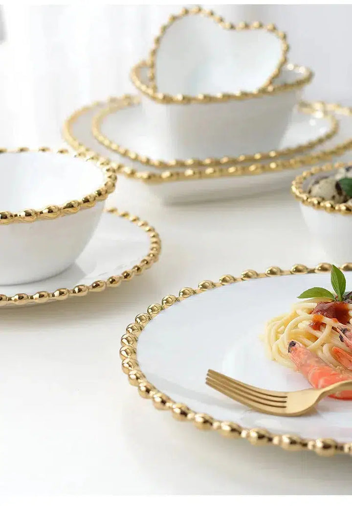 Nordic Ceramic Dinner Plates-Tableware-Arlik interiors