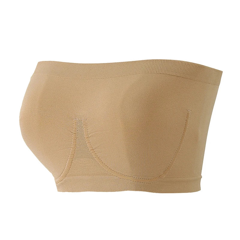 Women's Strapless Tube Top Camisole with Bow