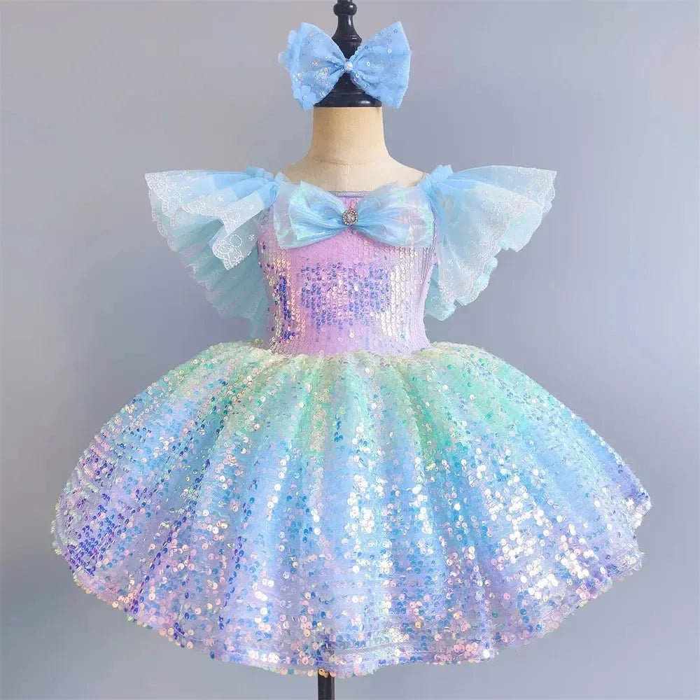 Girls Ballet Tutu Dress – Sleeveless Dance Leotard &amp; Skirt - Bennys Beauty World