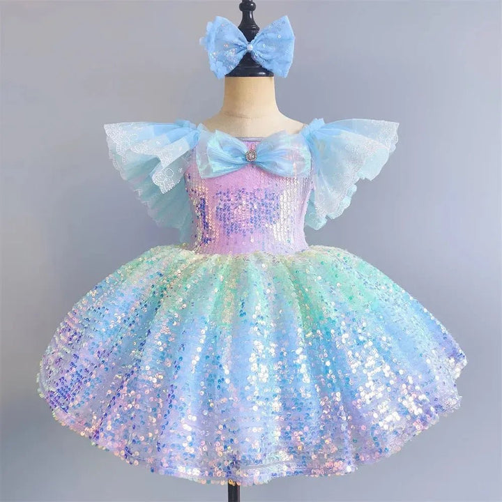 Girls Ballet Tutu Dress – Sleeveless Dance Leotard &amp; Skirt - Bennys Beauty World