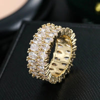 Classic Women's Jewelry Hand Made Cubic Zirconia Ring for Women