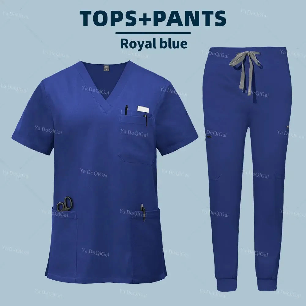 Unisex Medical Scrubs Set – With Pockets-Scrubs-Bennys Beauty World