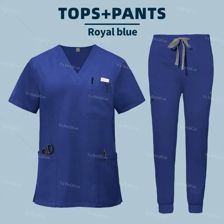 Unisex Medical Scrubs Set – With Pockets-Scrubs-Bennys Beauty World