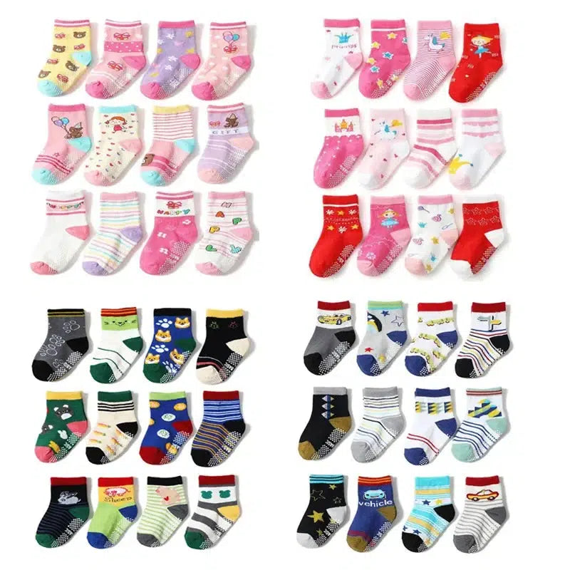 12 Pairs/Lot Cotton Baby's Socks-Bennys Beauty World