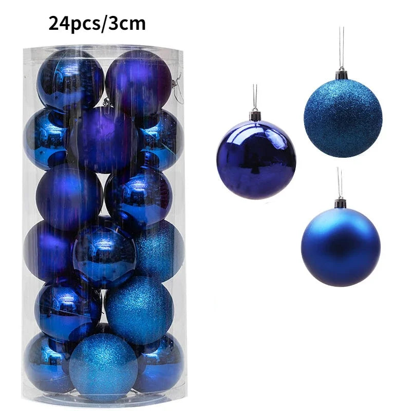 1Box 24/36pcs Christmas Ball Christmas Tree Ornament