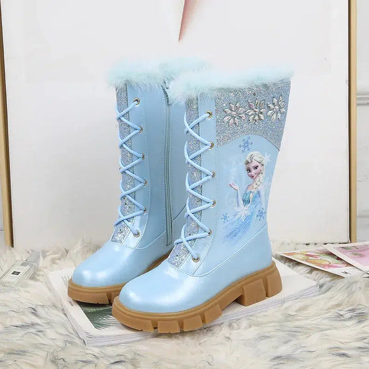 Girls' Princess Frozen Fashion Boots-Bennys Beauty World