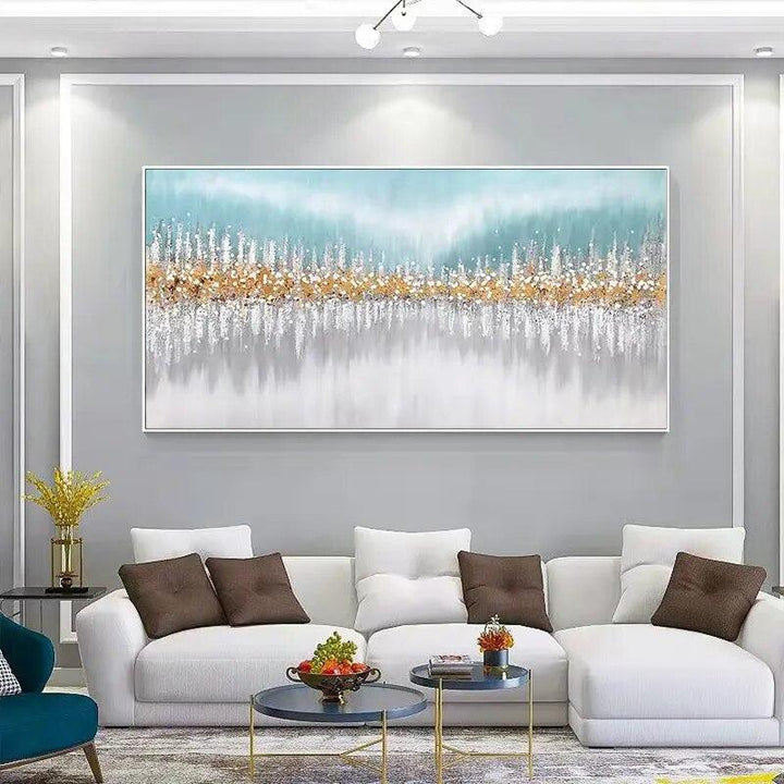 Hand-painted Canvas Abstract Mural-Art-Arlik interiors