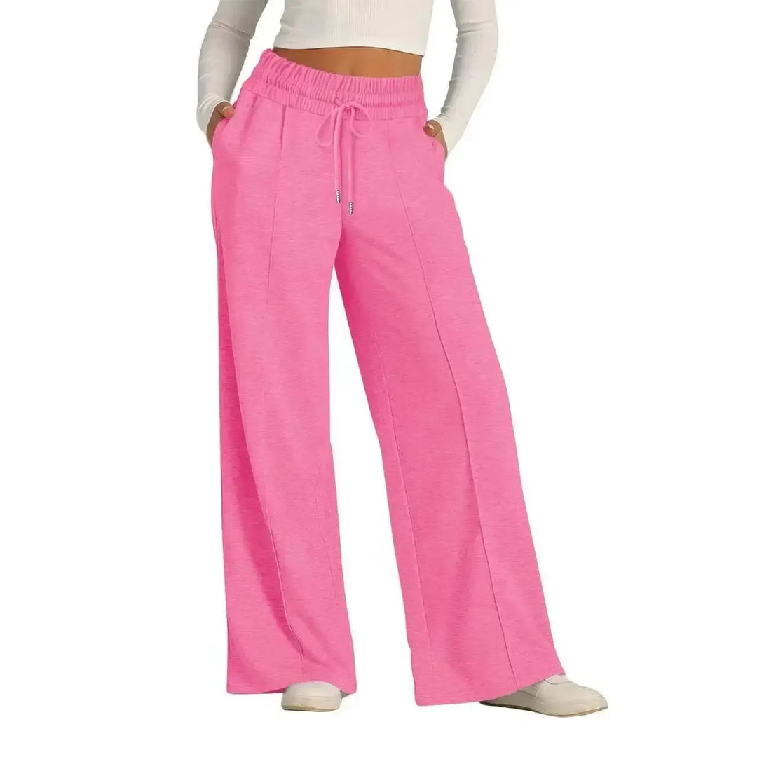 Womens Wide Leg Sweatpants High Waisted Baggy Flared Pants-Pant-Bennys Beauty World