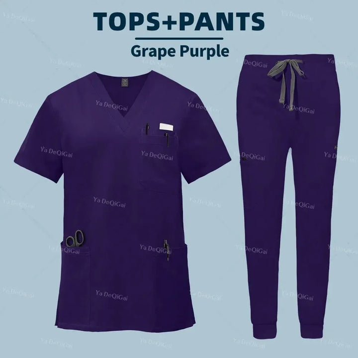 Unisex Medical Scrubs Set – With Pockets-Scrubs-Bennys Beauty World