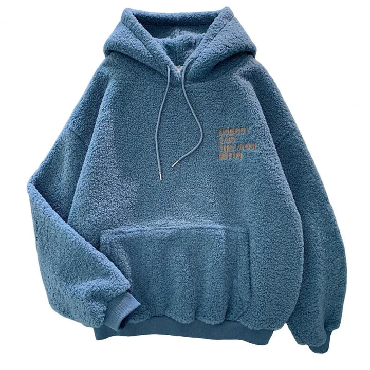 Women's Fleece Flannel Pullover Female Sweatshirt