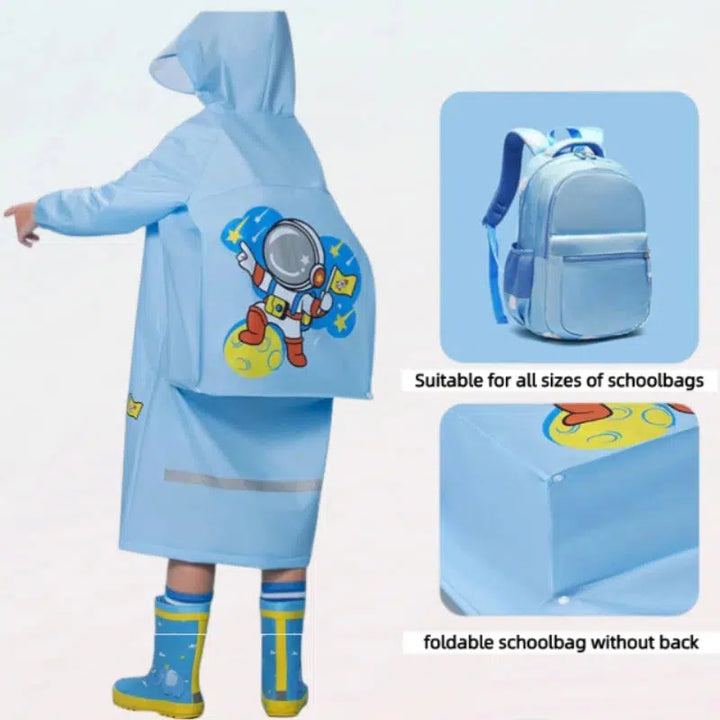 Kids Raincoat Wateproof Childrens Dinosaur Rain Coat-kids clothing-Bennys Beauty World