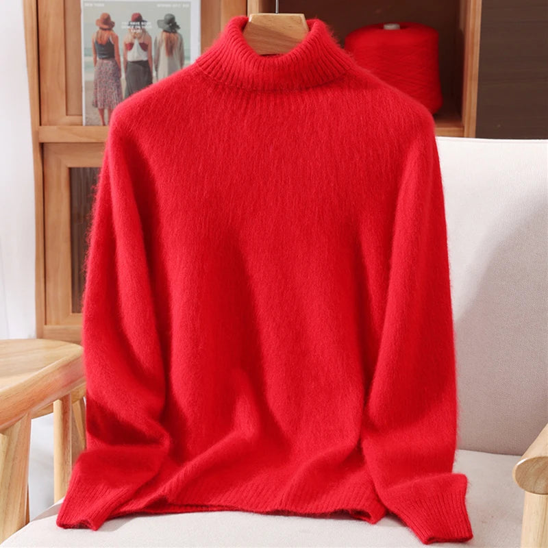 Women’s Cashmere High-Lapel Sweater