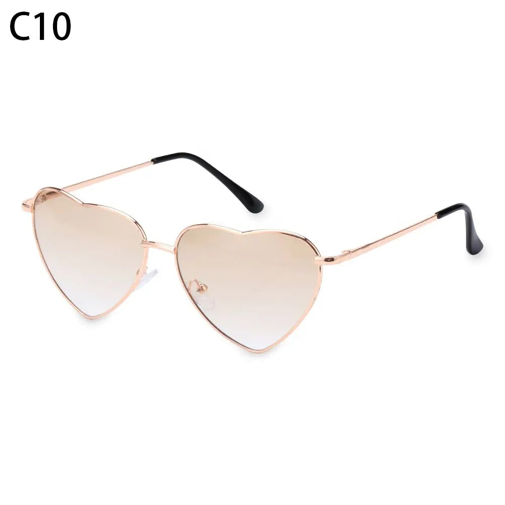 Heart-Shaped Sunglasses for Women | Polarized UV400 Metal Frame