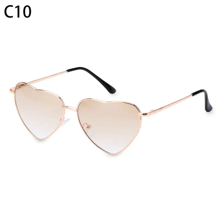 Heart-Shaped Sunglasses for Women | Polarized UV400 Metal Frame