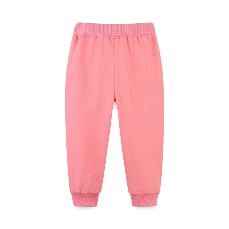 Girls Sweatpants  Full Length Drawstring Trousers