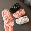 Girls Sandals Platform Flats Princess Flower shoes-Bennys Beauty World
