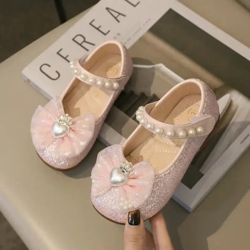 Spring Princess Shoes Elegant Lace Bowknot Children's Leather Shoes-Shoes-Bennys Beauty World