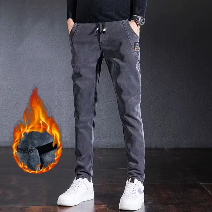 Men's Comfortable Elastic Waist Denim Pants