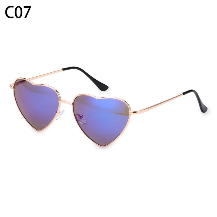 Heart-Shaped Sunglasses for Women | Polarized UV400 Metal Frame