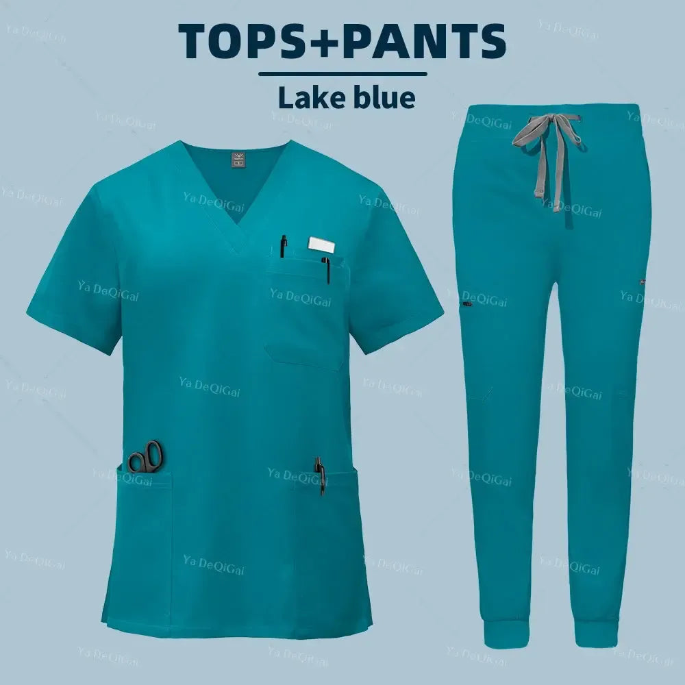 Unisex Medical Scrubs Set – With Pockets-Scrubs-Bennys Beauty World
