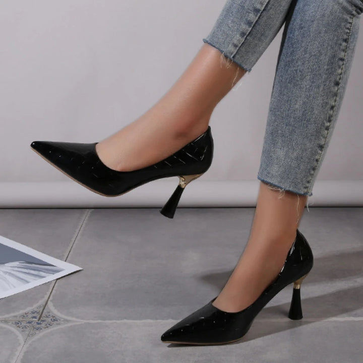 Red High Heels Trend Women Pumps Elegant Slip-on Shoes